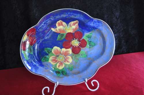 Royal Doulton D6227 Wild Rose Scalloped Dish