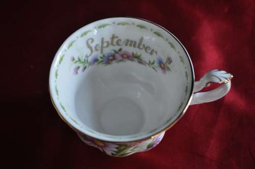 Royal Albert Flower Of The Month September "Michaelmas Daisy" Trio