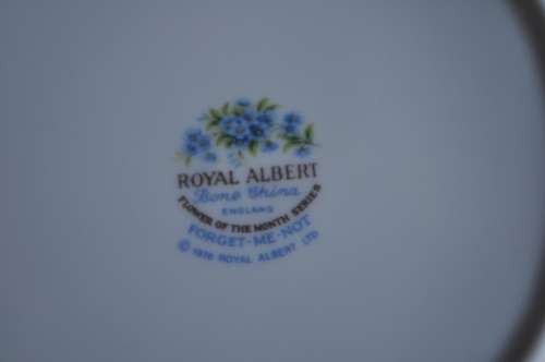 Royal Albert Flower Of The Month July "Forget - Me - Not" Trio