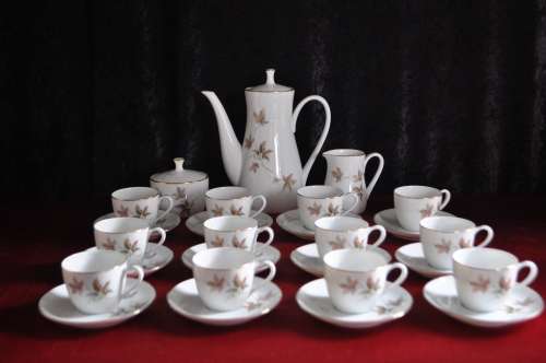 Royal Ceramics (R.C Japan) "Benita" Demitasse Coffee Set 27 Piece  --  Collection or Courier!!