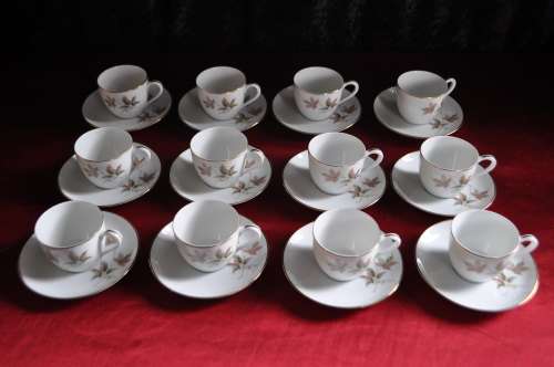 Royal Ceramics (R.C Japan) "Benita" Demitasse Coffee Set 27 Piece  --  Collection or Courier!!