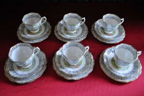Royal Albert "Silver Birch" 21 Piece Tea Set  --  Collection or Courier Please!