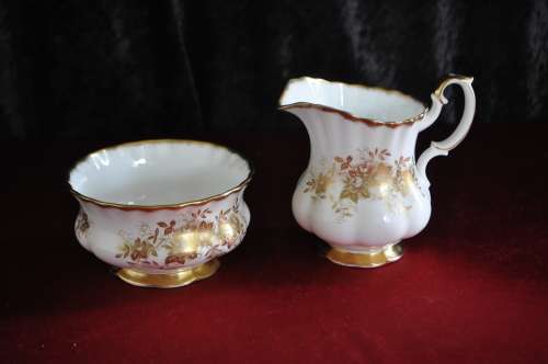 Royal Albert "Antoinette" 39 Piece Tea Set ----   Collection or Courier Please!!