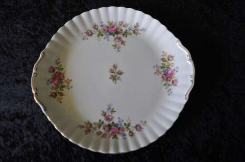 Royal Albert "Moss Rose" Cake Plate
