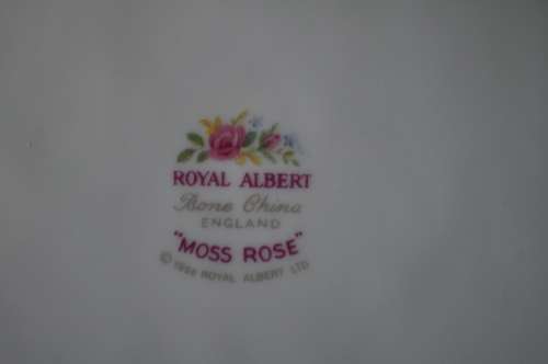 Royal Albert "Moss Rose" Cake Plate