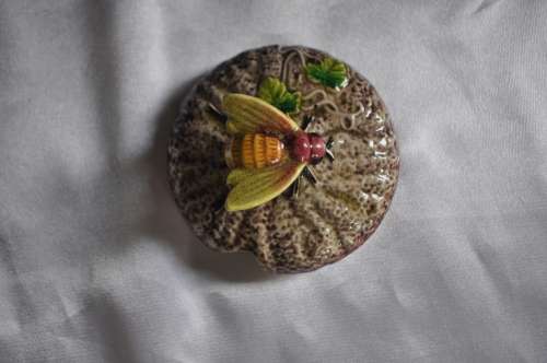 Vintage 1920's Marutomo Lidded Honey Pot