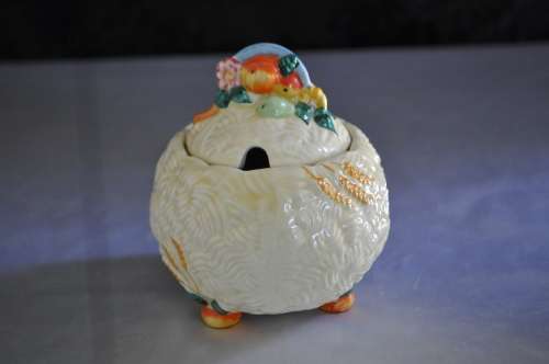Clarice Cliff Lidded Sugar Bowl
