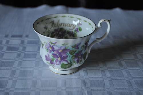 Royal Albert Flower Of The Month February "Violets" Duo
