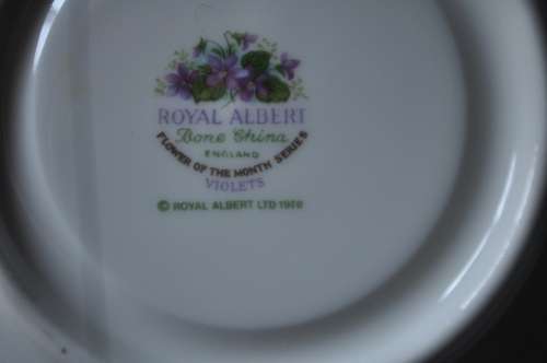 Royal Albert Flower Of The Month February "Violets" Duo