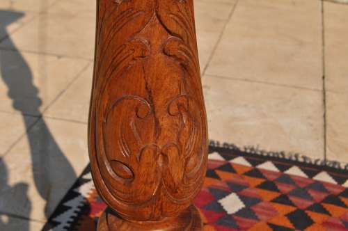 Walnut Carved Hat Stand Presented to The Mayor & Mayoress Of JHB. - J.D.R Opperman 1979 - 1980