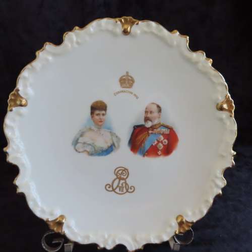 Royal Doulton Collectors Plate 1902  Coronation King Edward VII & Queen Alexandria