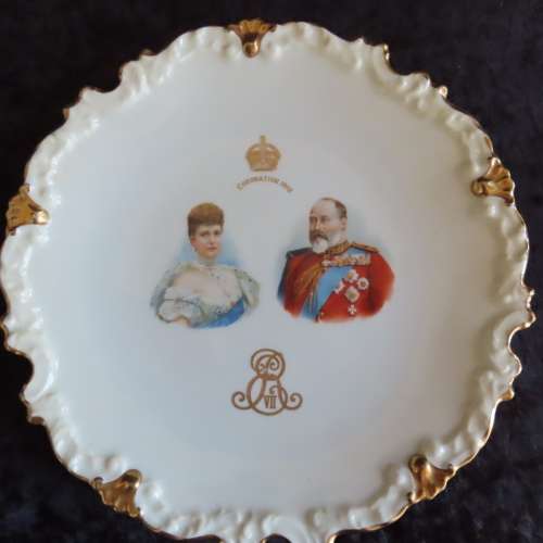 Royal Doulton Collectors Plate 1902  Coronation King Edward VII & Queen Alexandria