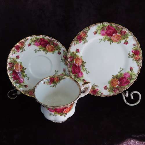 Royal Albert "Old Country Roses" Tea Trio.