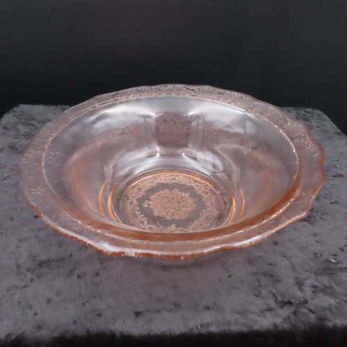Pink Depression Glass Bowl