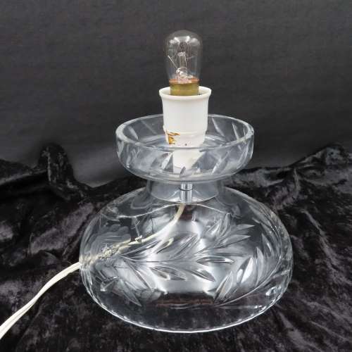Rose-Cut Crystal Mushroom Lamp