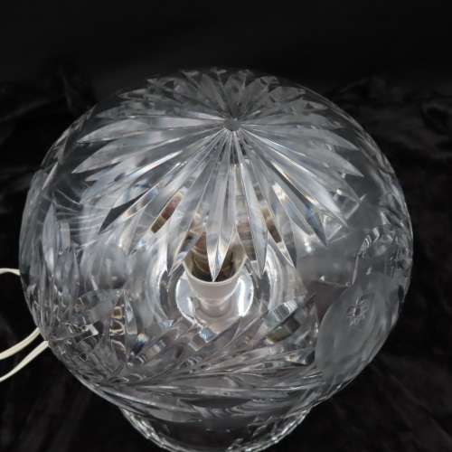 Rose-Cut Crystal Mushroom Lamp