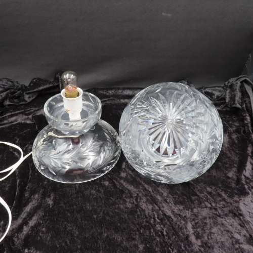 Rose-Cut Crystal Mushroom Lamp