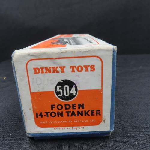 Dinkly Toy Empty Box #504 Foden 14 Ton Tanker