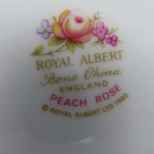 Royal Albert Peach Rose Tea Trio.
