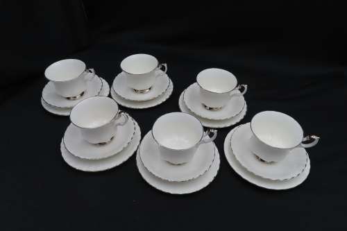 Royal Albert `Chantilly` 22 Piece Tea Set.