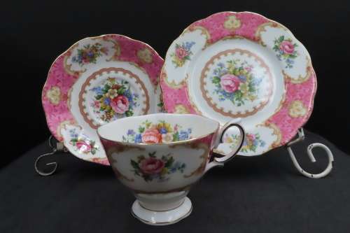 Royal Albert `Lady Carlyle`  Tea Trio