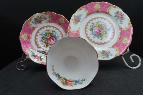 Royal Albert `Lady Carlyle`  Tea Trio