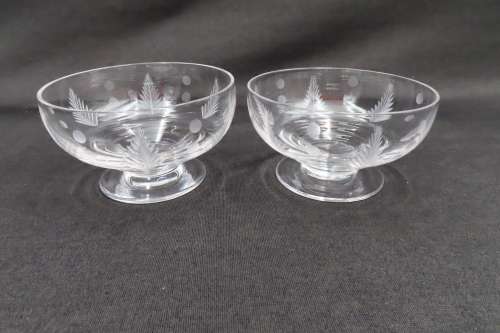 Stuart Crystal Vintage Dessert Bowls x 2