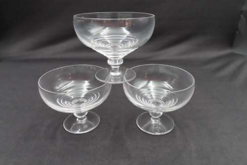 Stuart Crystal Vintage Dessert Bowls x 3