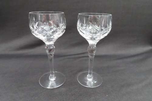 Stuart Crystal Wine Glasses x 2