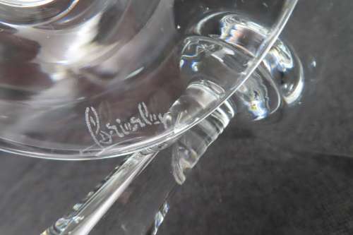 Brierley Crystal Red Wine Glasses x 3