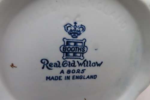 Booths Real Old Willow 3 x Jugs Large Medium and Small (A 8025)