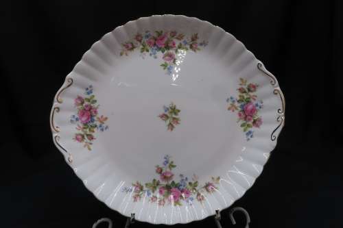 Royal Albert Moss Rose Large Cake Plate.
