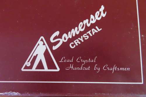 Somerset Crystal 24% Lead Boxed Brandy Balloon Glasses.