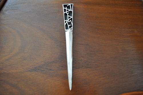 Yehiel Hadany - "Israel" in Ancient Hebrew - Letter Opener   (Meaningful Collector's Piece)