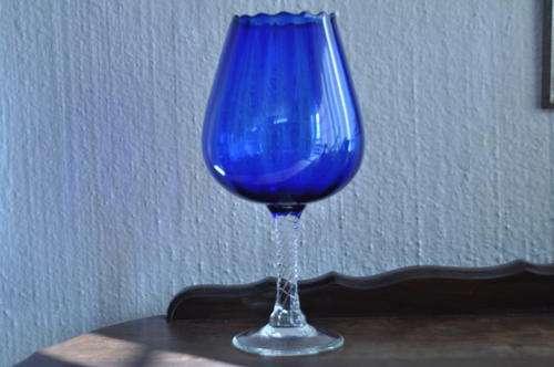 Royal Blue Pedestal Vase