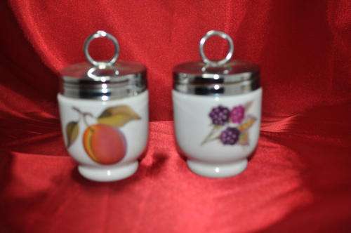 Pair Of Royal Worcester Egg Coddlers