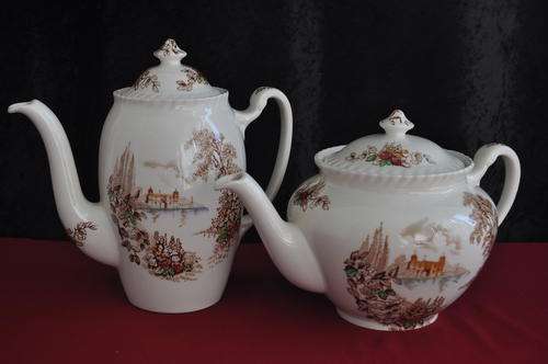 Johnson Bros."Castle On The Lake" Tea and Coffee Pot