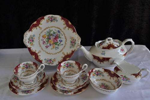 Royal Albert "Canterbury" 10 Pice Tea Set.