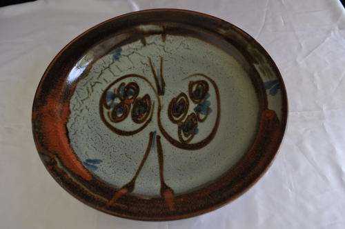 Large Heavy Fruit Plate - Art Deco