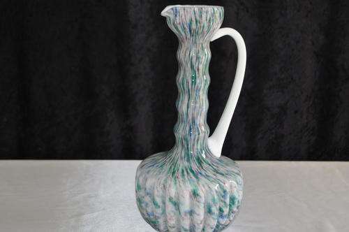 Multi Coloured Glass Jug
