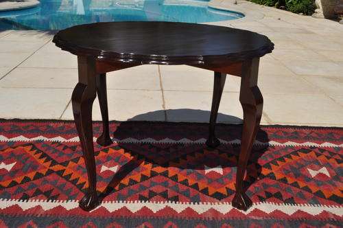 Imbuia Ball and Claw Round Coffee Table / Lamp Table  --  Collections Only !!!!!