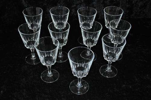 Crystal d'Argues Wine Glasses x 11   --  Damage Free !!!