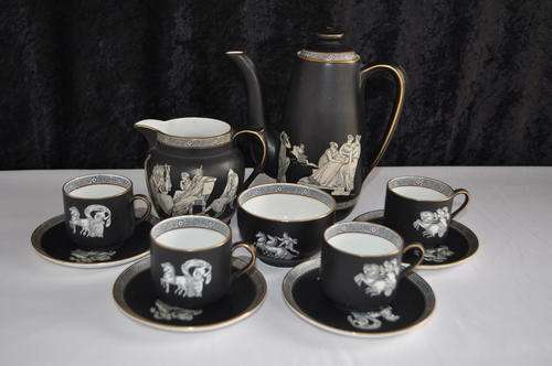 Victorian Etruscan Style Coffee Set