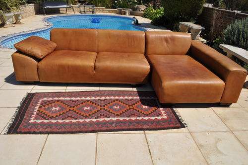 Genuine Nu-buck Leather Lounge Suite with Tv Unit --  Collections ONLY!!!