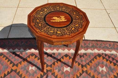Italian Inlay Side Table -   Collections Only!!
