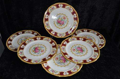 Royal Albert "Lady Hamilton" 6 x Dinner Plates.