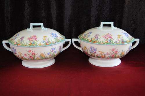 Wedgwood "Prairie Flowers" 2 x Lidded Tureens