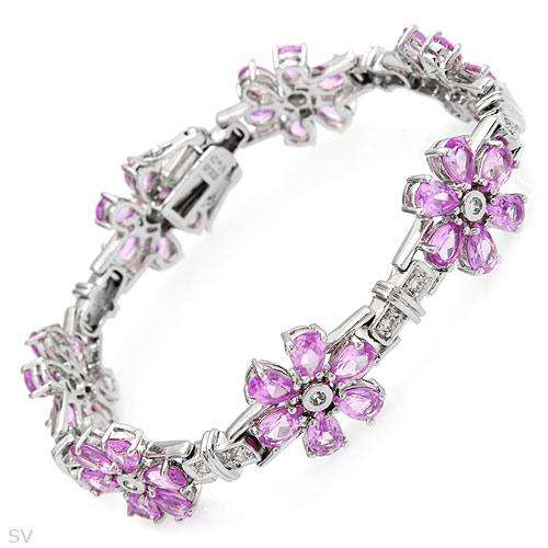 Charming Bracelet With 29.00ctw Cubic zirconia Beautifully Crafted in 925 Sterling silver. Total ite