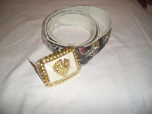 Designer Ed Hardy Black Belt