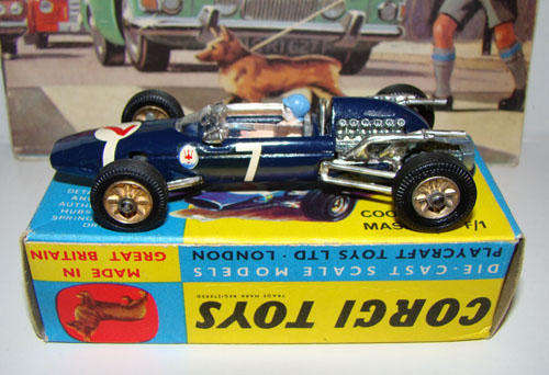 Corgi F1 Cooper Maserati Blue 156 with original box.